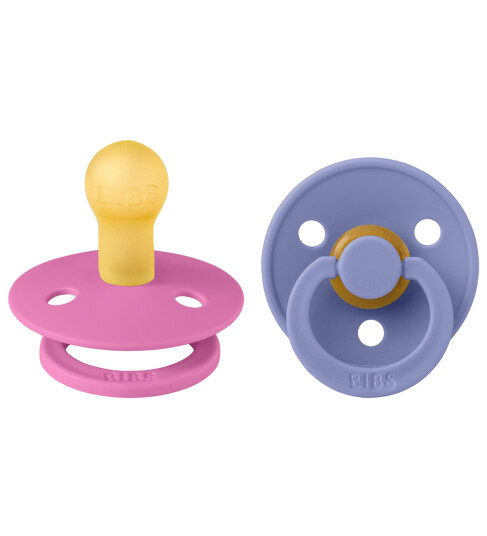 BIBS® Soother Colour Bubble tyggegummi/Peri 0-6 måneder, 2 stk.