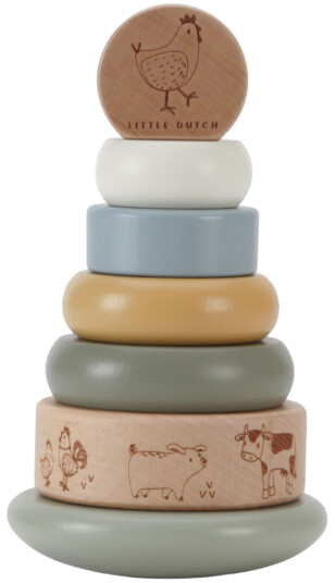 Little Dutch Rocking Ring Stacker Little Farm  LD7142 