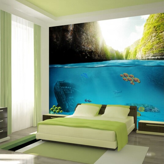 Fototapet Under The Waterline 400x280 - Artgeist sp. z o. o.