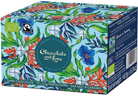 Sea salt Ballotin Box Øko fra Chocolate and Love - 148 g