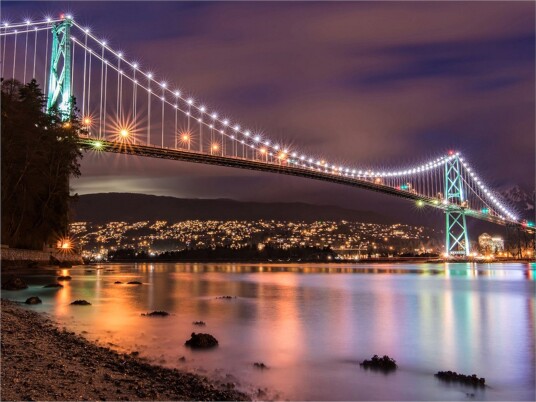 Fototapet Lions Gate Bridge Vancouver Canada 350x270 - Artgeist sp. z o. o.