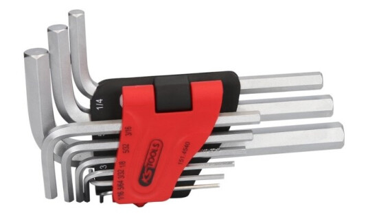 Ks Tools 151.4540, 9 Stykker, Kromvanadiumstål, Din Iso 2936, 434 G