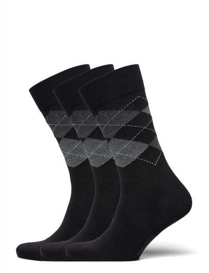 Amanda Christensen True Ankle Argyle - Black - 47-50