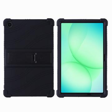 Samsung Galaxy Tab A11+ Silikonetui med kickstand Svart
