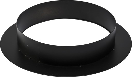 Metalbestos skorstein Ø 180 mm vegggjennomføring 50 mm flens svart Metalbestos skorstein Ø 180 mm vegggjennomføring 50 mm flens svart