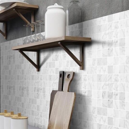 Arredo Mosaikk Marmor Carrara Matt Hvit 5x5 cm