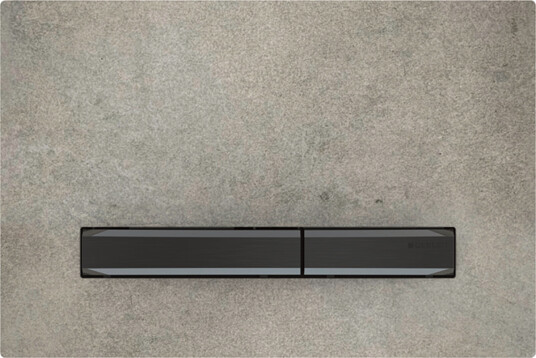 Geberit Sigma50 Betjeningsplate Betongutseende/Sort Krom