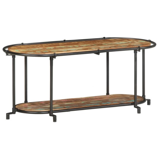  TV benk 100x42x40 cm gjenvunnet heltre