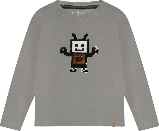 Minymo T-Shirt Ls PROFILE GRAY 152