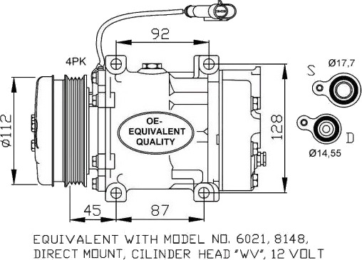 AC kompressor NRF 32759