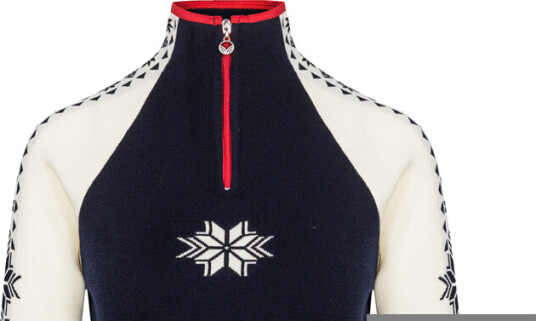 Dale Of Norway Women's Geilo Sweater Navy Offwhite Raspberry S