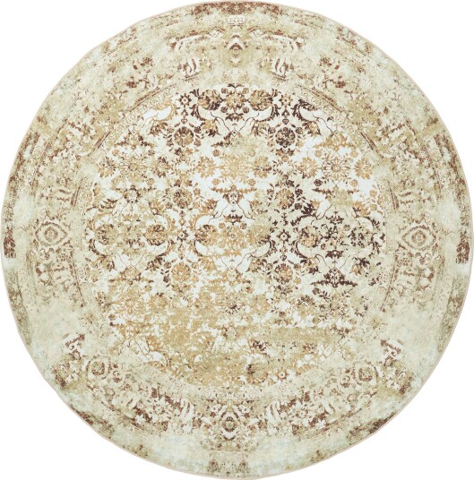 Rundt teppe Denizli beige Størrelse: Ø 160 cm