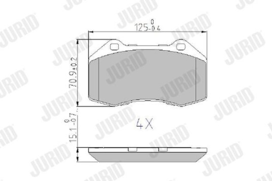 Bremseklosser JURID 573253J Bremseklosser JURID 573253J