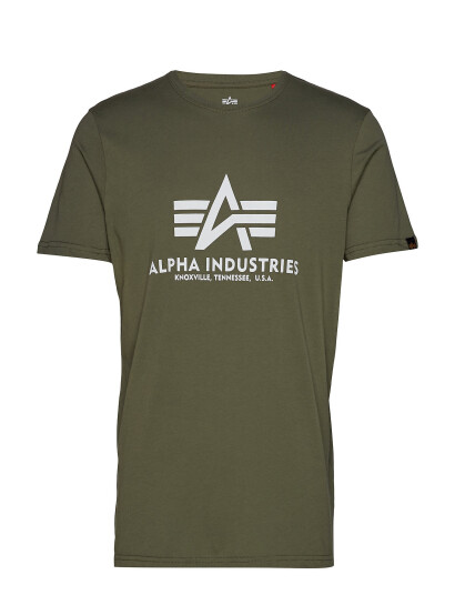 Alpha Industries Basic T-Shirt Bl - Khaki green - M