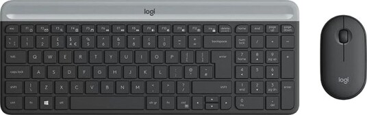 Logitech Slim Wireless Combo MK470 - Tastatur & Mussett - Tsjekkisk - Gr Logitech Slim Wireless Combo MK470 - Tastatur & Mussett - Tsjekkisk - Gr