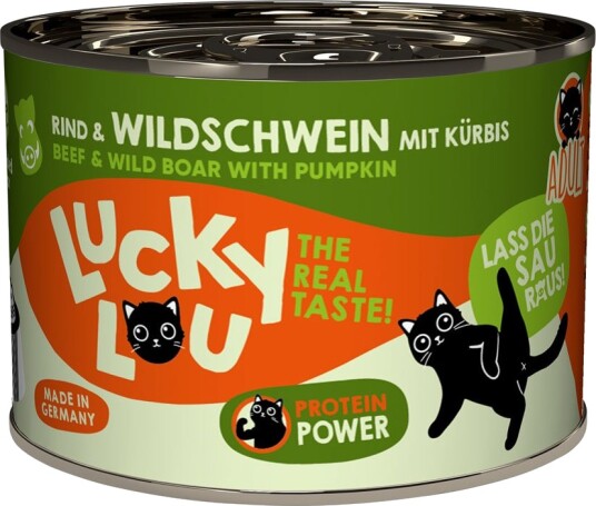 Lucky Lou Våtfôr Voksen Storfekjøtt Og Villsvin 24 X 200 G