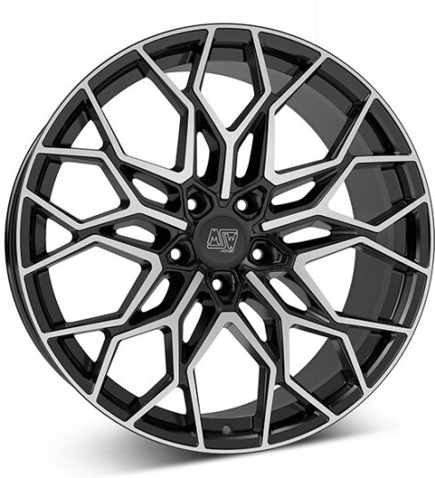 MSW 51 G.Blk/Pol 8.5 x 21 CB73,10 ET45 5/108 8.5 x 21