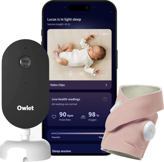 Owlet Dream Duo All-in-One Smart Babycall System 3rd Gen Dusty Rose