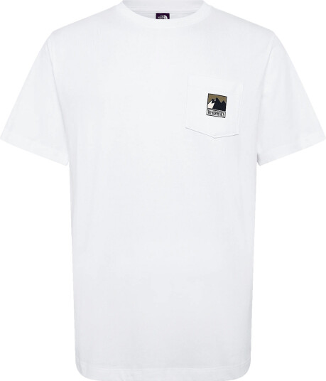 The North Face M Mountain Logo Rlx Ss Tee Graphic White S