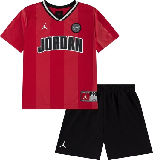 Jordan Shorts Sett Mesh Svart/Rød Jordan 2 3 år 92 98 Shorts