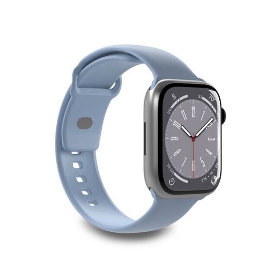 Puro Silicone watchband for Apple Watch 42–44–45-49 mm, li. blue Puro Silicone watchband for Apple Watch 42–44–45-49 mm, li. blue