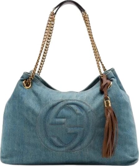 Gucci Vintage Dame Pre owned Blå ONE SIZE, Gucci Vintage Dame Pre owned Blå ONE SIZE,