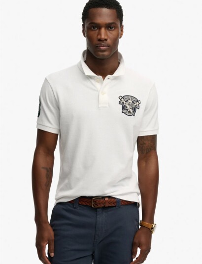 Superdry Crest Polo White XXXL
