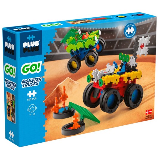 Byggesett Plus-Plus Go! monster trucks
