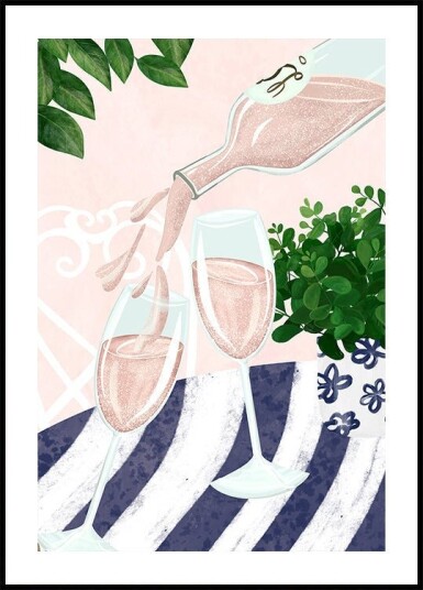 Sparkling rosé Plakat / 40x50cm Sparkling rosé Plakat / 40x50cm