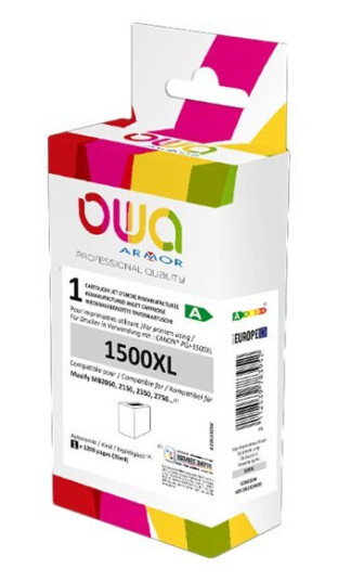 Owa - 35 Ml - Svart - Kompatibel - Gjenfabrikert - Blekkpatron Alternativ For: Canon Pgi-1500Xl Bk - For Canon Maxify Mb2050 Mb2150 Mb2155 Mb2350 Mb2750 Mb2755