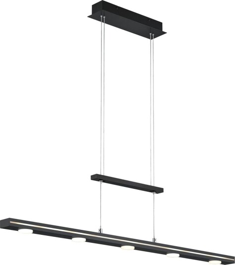 Trio Lighting Lacal LED taklampe matt sort - Matt svart