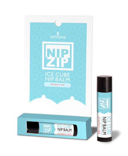 Sensuva Nip Zip Ice Cube Nipple Balm Strawberry Mint