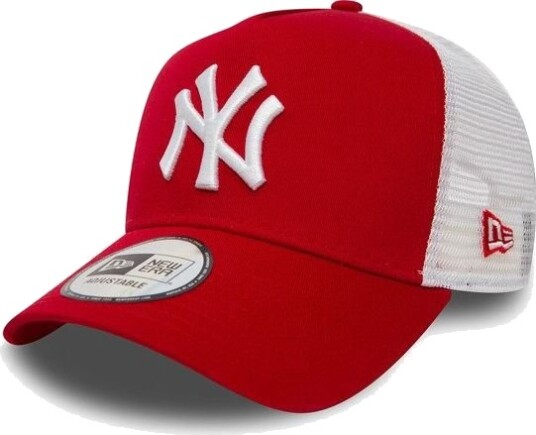 New Era New York Yankees Clean A Frame Trucker Cap Rød Og Hvit (11588488) New Era New York Yankees Clean A Frame Trucker Cap Rød Og Hvit (11588488)