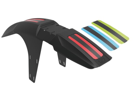 ZÉFAL Mudguard Deflector FM30 27,5 - 29 Black MTB, Technopolymer resin, On the fork - 6 zip-ties, Incl. 3 different stickers