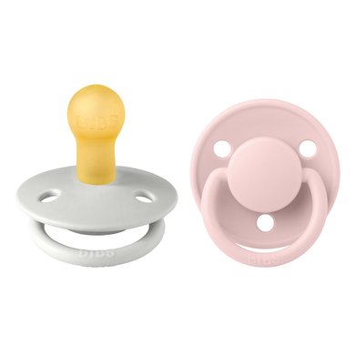 BIBS® Smokk De Lux Haze/Blossom 0-6 måneder, 2 stk.