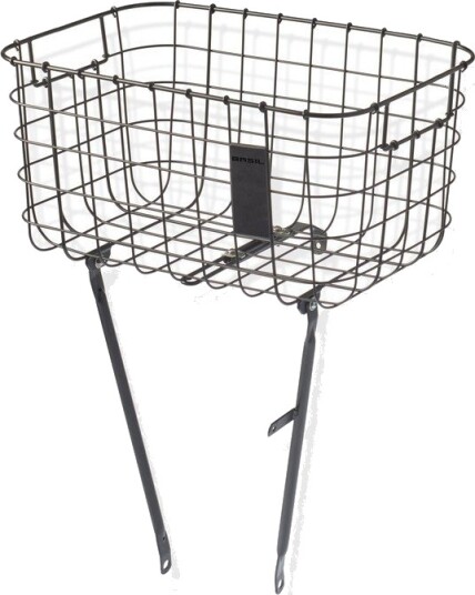 Basil Robin, Front, Sykkelkurv, Stål, Svart, 27 l, 10 kg Basil Robin, Front, Sykkelkurv, Stål, Svart, 27 l, 10 kg