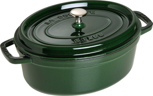 Staub  Støpejernsgryte 4,2L oval grønn