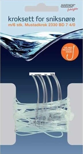 Kroksett til Sniksnøre - #4/0