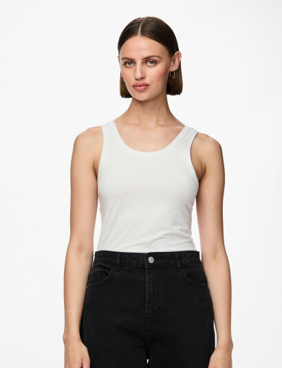 Pieces Pcsirene Tank Top Noos - White - XS