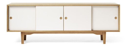 Zweed Moodi 180 sideboard Hvit/eik, eikestamme
