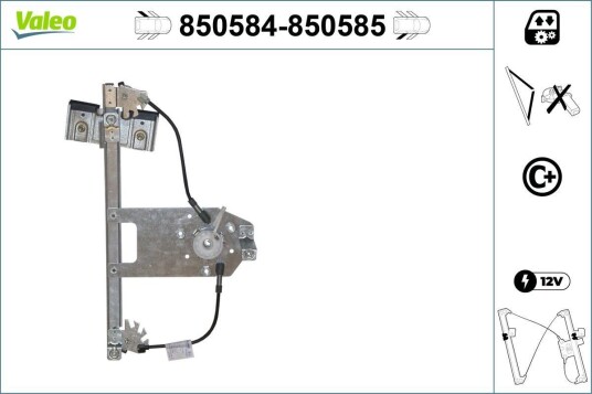 Vindusheis VALEO 850584 Vindusheis VALEO 850584