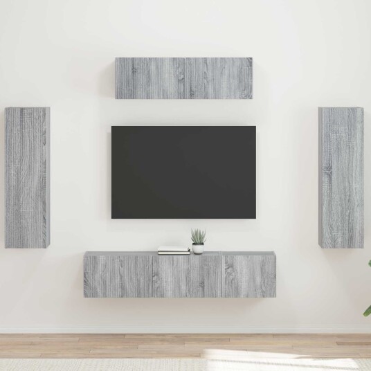 TV skap 5 pcs Grå Sonoma TV skap 5 pcs Grå Sonoma