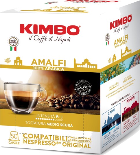 Kimbo | Amalfi 100% Arabica 50 kapsler til Nespresso®