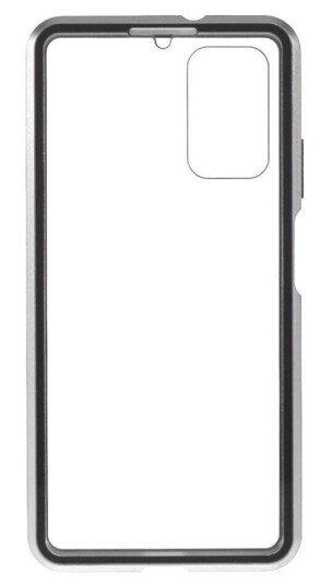 INCOVER Xiaomi Poco M3 Magnetisk Metalldeksel m. Glass Foran & Bak - Sølv