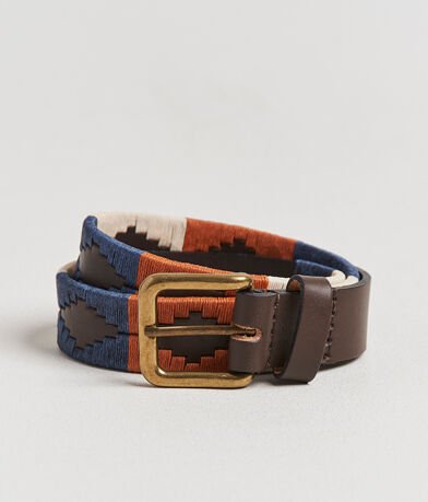 Pampeano Aurora Hand Stitched Classic Leather Belt 3,5cm Orange