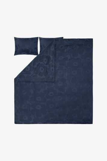 Marimekko Dynetrekk Unikko Jacquard DC 240X220 cm Blå