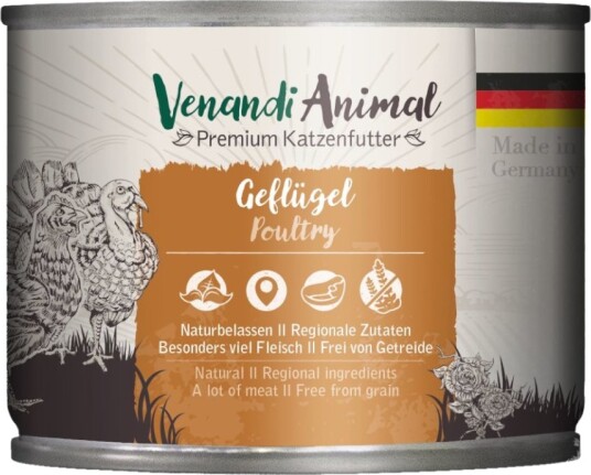 Venandi Animal Våtfôr Fjærkre 6 X 200 G