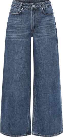 My Essential Wardrobe Mwnida 139 High X Wide   DARK BLUE RETRO WASH   34 x 32