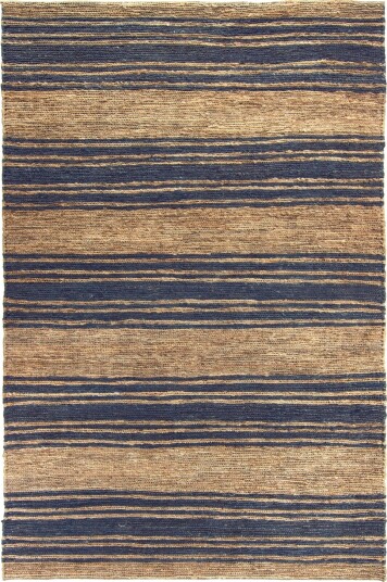 Juteteppe Kayes jute/blå Størrelse: 160 x 230 cm Juteteppe Kayes jute/blå Størrelse: 160 x 230 cm