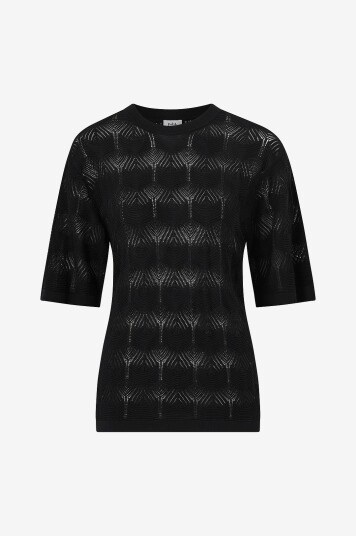 Twist & Tango - Genser Uma Crochet Tee - Svart Twist & Tango - Genser Uma Crochet Tee - Svart